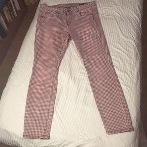 Y2K Vintage Benetton Herringbone Stretch Jeans from France! Super RAD!